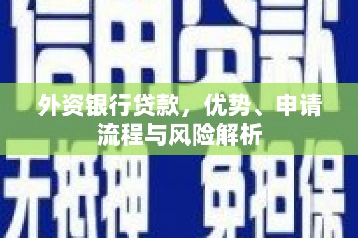 罗平外资银行贷款，优势、申请流程与风险解析