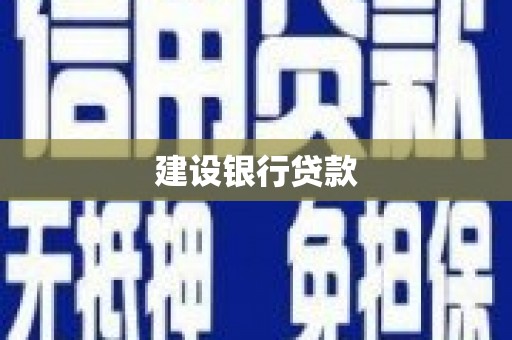 罗平建设银行贷款