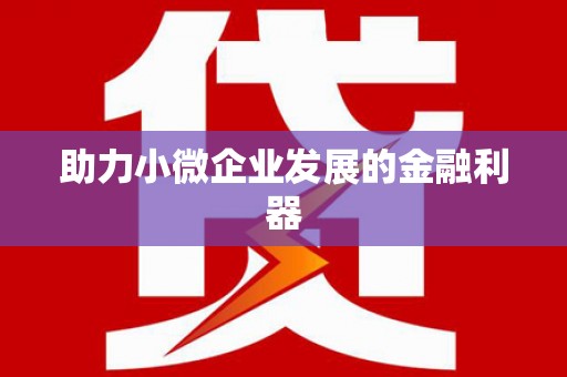 罗平助力小微企业发展的金融利器