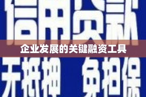 罗平企业发展的关键融资工具