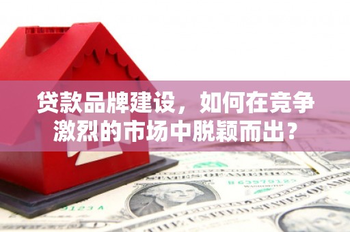 罗平贷款品牌建设，如何在竞争激烈的市场中脱颖而出？