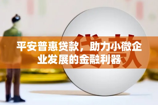 罗平平安普惠贷款，助力小微企业发展的金融利器